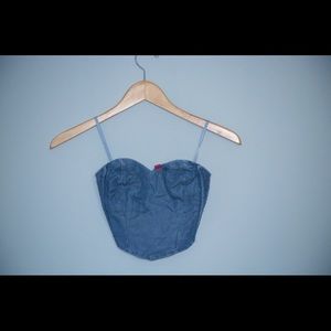 Jean Look Tube Top